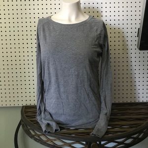 Grey long sleeve sleepshirt